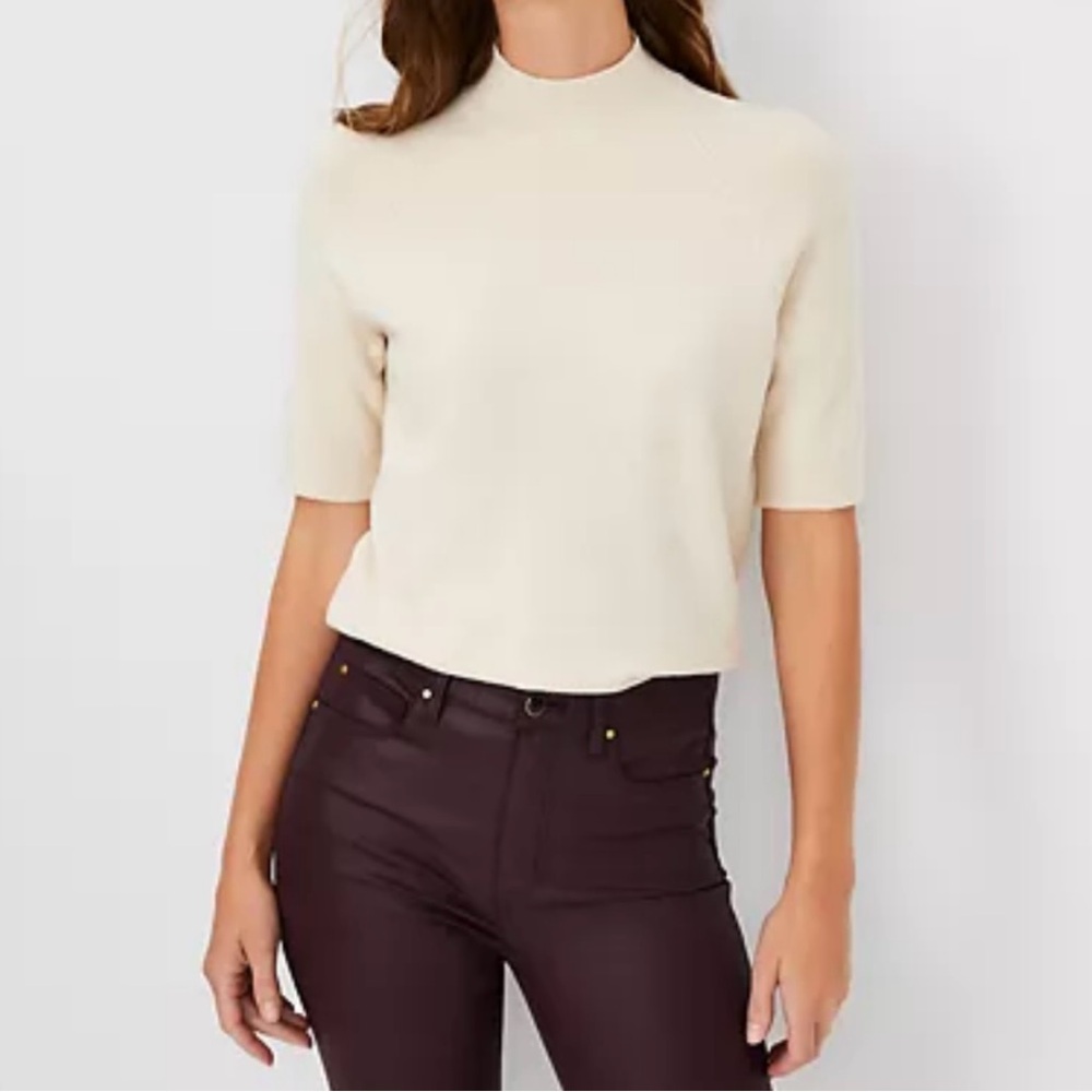 NWT Short Sleeve Mock Turtleneck